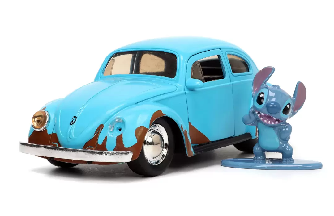 Volkswagen Beetle Fusca + Figura Stitch