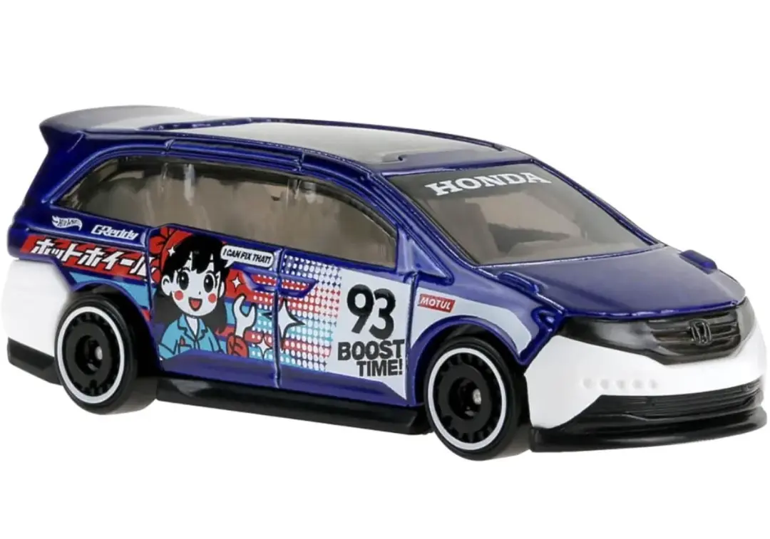 Foto da miniatura Hot Wheels Honda Odyssey na cor Azul